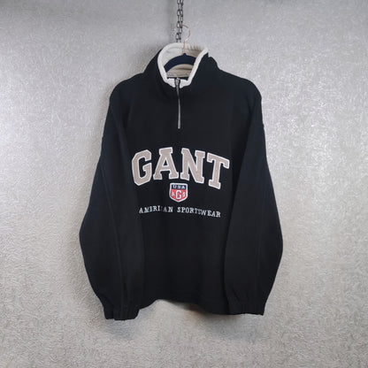 Vintage GANT Fleece 1/4 Zip Sweater Medium