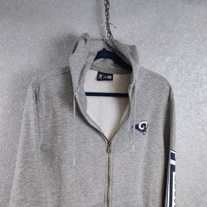 Vintage NFL Rams Zip Hoodie Large