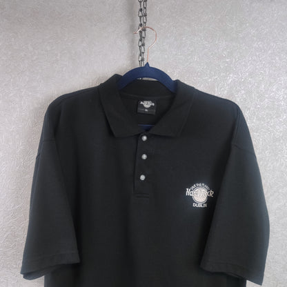 Vintage Hard Rock Dublin Polo Shirt X-Large