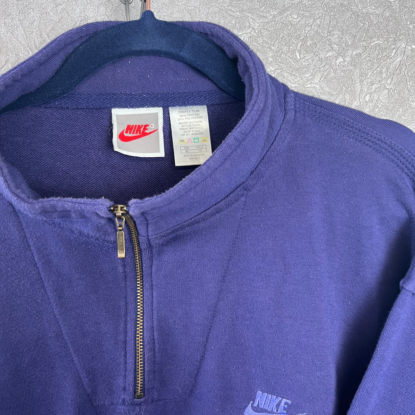 Vintage Nike 1/4 Zip Sweater X-Large
