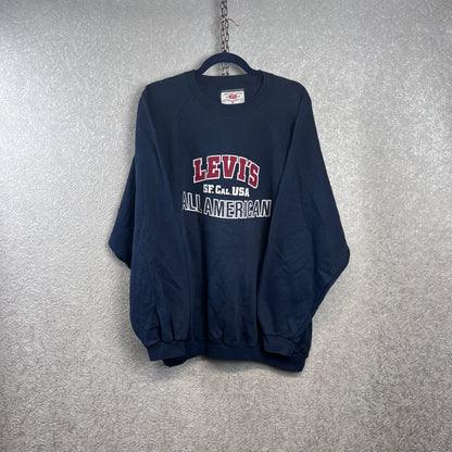 Vintage Levis Graphic Spellout Sweater X-Large