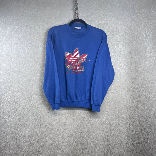 Vintage Adidas Graphic Spellout Sweater Small