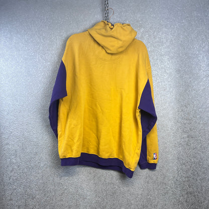 Vintage Reebok Lakers Spellout Hoodie Large