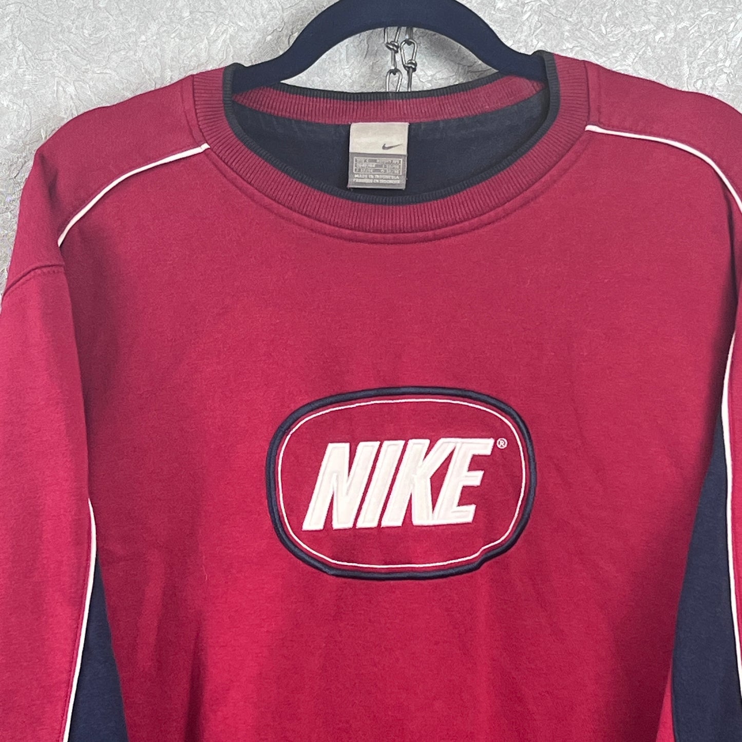 Vintage Nike Spellout Sweater Large